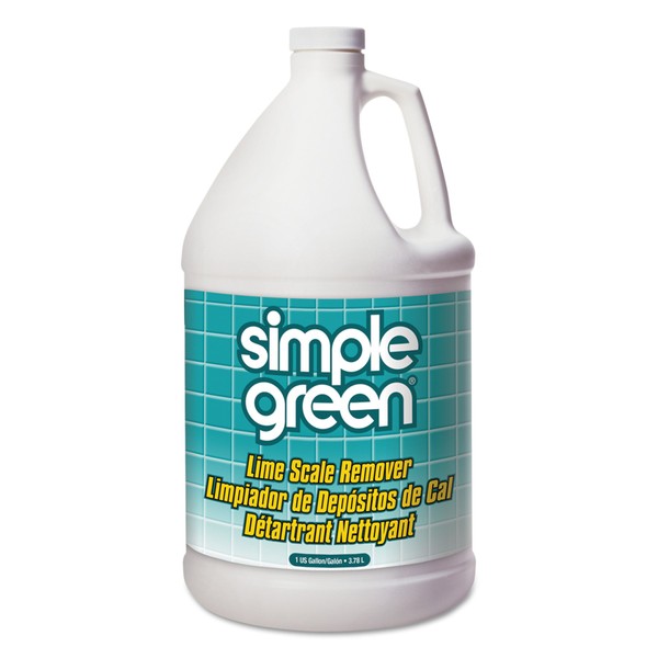 Simple Green 50128 Lime Scale Remover, Wintergreen, 1 gal, Bottle, White