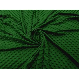 Backdrop King Inc, 58/59" Wide 100% Polyester Minky Dimple Dot Soft Fabric (Dark Mint Green)