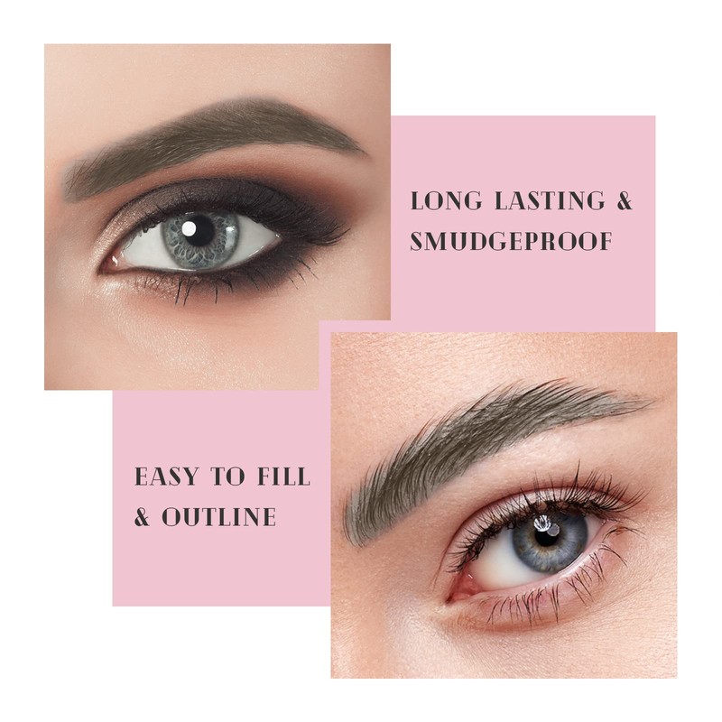 Music Flower Eyebrow Pencil, Waterproof, Double-Sided Eyebrow Pencil, Long-Lasting Eye