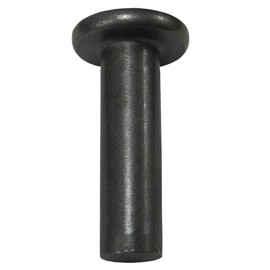 1/4 Dia X 1-1/4 Length Steel Solid, ZINC Head Rivet, Plain Finish, (Pack of 1 LB - Approximately 46 Pieces)