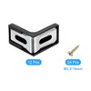 sourcing map 12 Pcs 90 Degree Plastic Corner Braces, 28x17.5x28mm