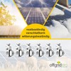Offgridtec Pack of 6 Earth Terminals for PV Modules Silver