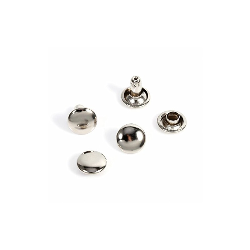 Remaches de piel de doble tapa de 8 mm x