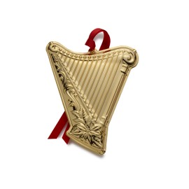 Wallace 2024 Gold Plated Musical Instrument Ornament - Harp 3rd Edition