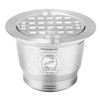 Compatible with Nespresso Stainless Steel Coffee Capsule Reusable Refillable Coffee
