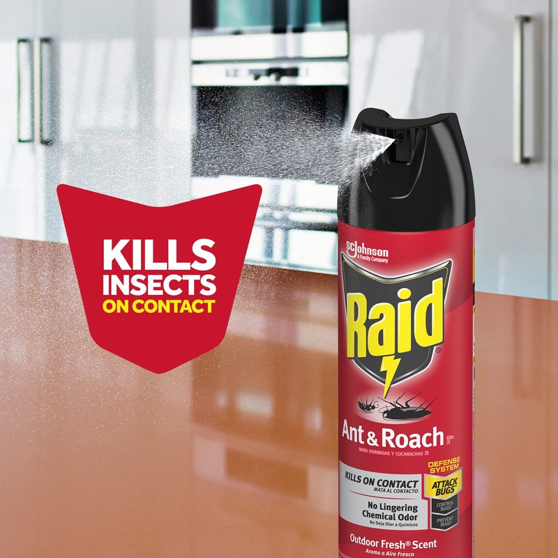 Raid Ant & Roach Killer Defense System, Outdoor Fresh Scent