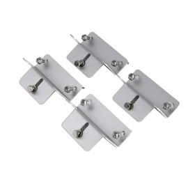 Set of 4 metal solar panel brackets for mounting on a vehicle, boat or flat surface