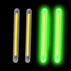 linguang 50-250pcs Green Long Lasting Fishing Glow Sticks with Sleeve and Corks Slide On Line for Underwater,Bell，Bobbers， Floater 1Inch（250Pcs Φ3.0mm×25mm