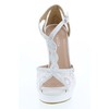 TOP Moda Womens Hy5 Formal Evening Party Lace Ankle T-Strap