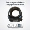 IDEALUX Bike Lock Cable, Resettable Cable Lock, Self Coiling 5
