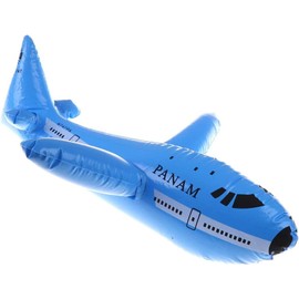 Holder Inflatable Aeroplane 50cm Red or Blue Inflatable Plane Aeroplane Inflatable Toy Aircraft Cartoon Party Decoration Toy Blow-Up Airplane Theme Party Supplies Pack of 1, Blue,red (GHGBIU)
