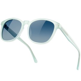 Bircenpro Polarised Retro Sunglasses for Women - 100% UV Protection Classic Round Sunglasses Polarised for Women for Driving and Fishing, F