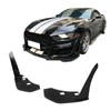 IKON MOTORSPORTS, Front Winglets Replacement Compatible with 2015-2023 Ford Mustang