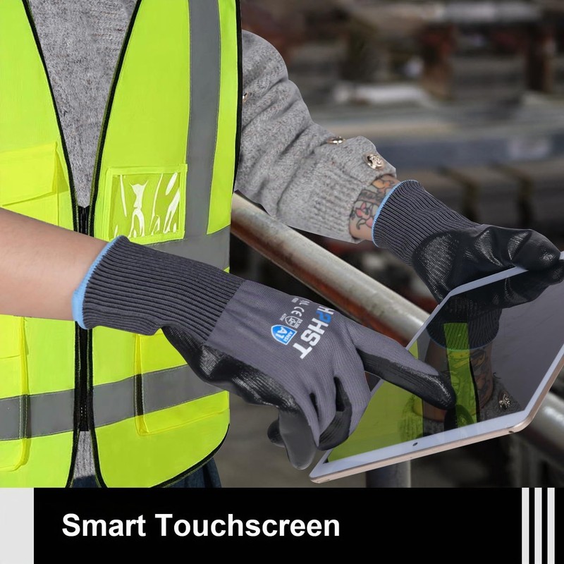HPHST Work Gloves, 12 Pairs Work Gloves Men Women with