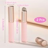 2 Pcs Silicone Lip Brush with Cap for Lipstick Lip