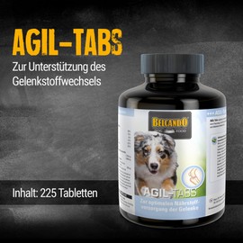 BELCANDO AGIL-Tabs for Dogs, Pack of 225, Joint Tablets for Dogs with Green-Lipped Mussel, Dietary Supplement for Dogs, Made in Germany