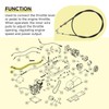 2-11010 Throttle Cable Replacement, Compatible with Honda-Engine Equipped UTVs, Compatible