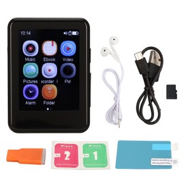 MP3 MP4 Player Bluetooth 5.0 HiFi Lossless 2.5 Inch Touch Screen Recording Music Player with Speaker Radio 32GB