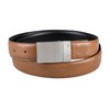 Haggar Men's Reversible Plaque Dress Belt, Black/Tan, Extra Large