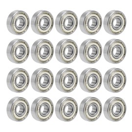 sourcing map 7 mm I.D. Miniature Ball Bearing 607z 627z 687z 697z MR117zz 607ZZ (20 Quantity)