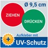PVC Sticker Door Sign Press and Pull (Single) Diameter 9.5