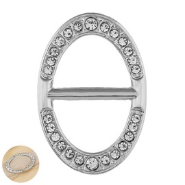 Scarf Rings and Clips for Women, Scarf Clips, Scarf Ring Clip, Shawl Buckle, Scarf Buckle, For Your Family Friends Lovers (Oval)