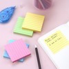 Lined Sticky Notes 3x3 Sticky Notes with Lines Self-Stick Notes