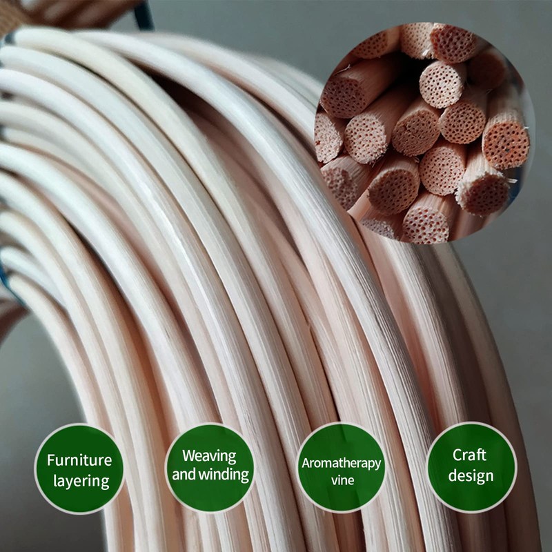 Wicker Cane, Wicker Stakes, Diameter 3 mm Braided Material, Roll