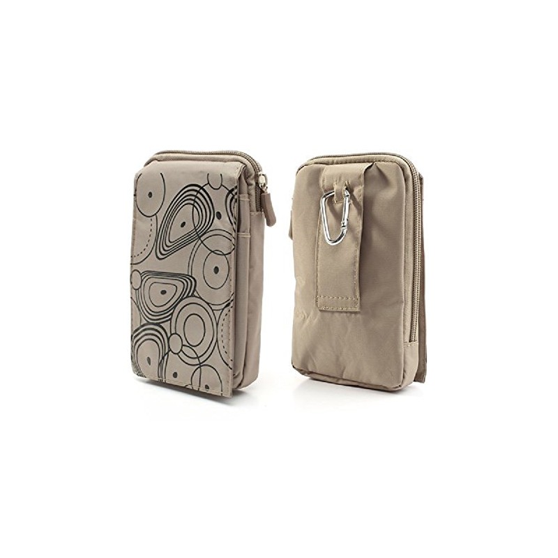 DFV mobile - Multi-Functional Vertical Stripes Pouch Bag Case Zipper
