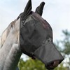 Harrison Howard Horse Fly Mask Long Nose with Ears Black