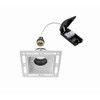 Horizon Matt White Square Trimless Plaster in GU10 LED Anti