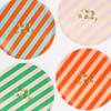 Meri Meri Stripe Happy Birthday Dinner Plates (Pack of 8)