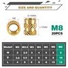 Threaded Insert, Press-in Nuts, Brass Embedding Nuts, Knurled Nuts, Threaded