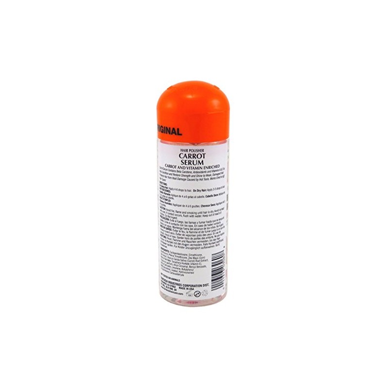 Fantasia Hair Polisher Carrot Serum Triple Strength 6 Ounce (178ml)