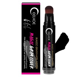 Bolígrafo de Color Temporal para el Cabello - Polvo de Sombra de Cabello marrón Oscuro Polvo de retoque de raíces,Cobertura de Cabello Gris al Instante, Corrector de Relleno de retoque