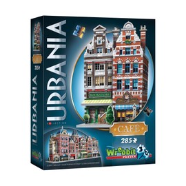 Wrebbit New - Wrebbit Urbania Collection - Cafe 3D Puzzle: 285 Pcs - Ages 12+