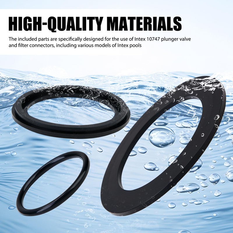 25076RP Pool Plunger Valve Gasket Washer and Ring Kit, Replacement