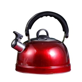 Operitacx Whistling Kettle Induction 3 L, Stainless Steel Kettle Camping with Handle, Tea Kettle Induction for Induction Cooker, Gas, Family Camping