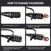 Zip Tie Lock,Adjustable Cable Lock with Stainless Steel Core,Multi-Purpose Cable