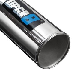 Upgr8 Universal Outside Diameter Polished Aluminum Pipe (3.0"(76MM), 180 Degree)