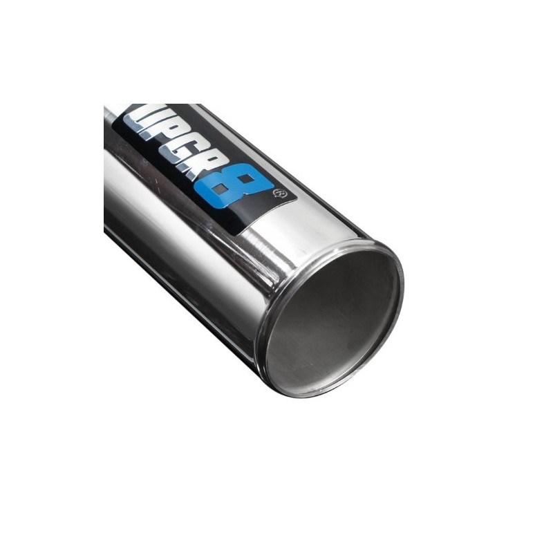 Upgr8 Universal Outside Diameter Polished Aluminum Pipe (3.0"(76MM), 180 Degree)