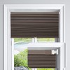 LazBlinds Cordless No Tools No Drill Blackout Cellular Shades, Custom Cut to Size 100% Light Blocking Honeycomb Blinds for Windows, lnside Mount ONLY (Dark Coffee, Any Size 18-51 Wide and 24-72 High)