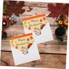 Tofficu 2sets Thanksgiving Greeting Cards Set of Festive Blessing Cards