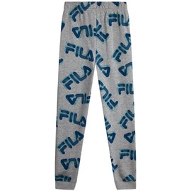 Fila Boys Active Sweatpants - Performance Fleece Athletic Jogger Sweatpants - Activewear Pants for Boys (S-XL), Size Large, Light Grey Heather