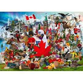 Ravensburger Oh Canada! 1000 Piece Jigsaw Puzzle for Adults - 12001006 - Handcrafted Tooling, Made in Germany, Every Piece Fits Together Perfectly