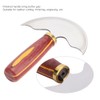 Leather Knife Cutting Trimming Tool Round Shape Imported Steel DIY