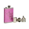 Premier Housewares Girls Night Out Glitter Hip Flask Set, 8