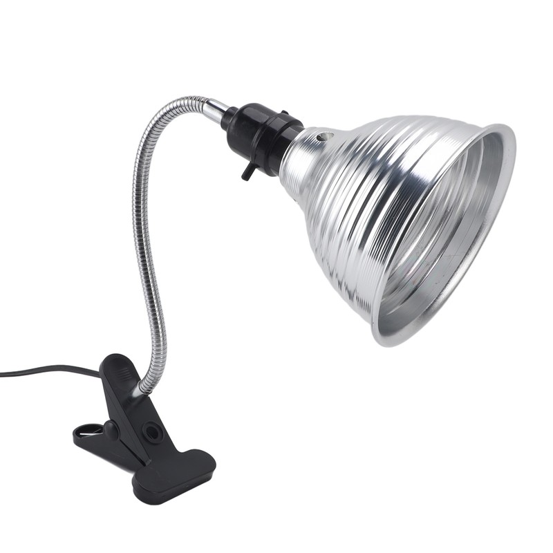 Reptile Heat Lamp Fixture Adjustable Rotate Clamp for Pet Heating