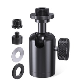 Ball and Socket Head Microphone Adapter with Angle Adjustment