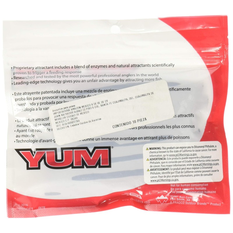 Yum Lures YDG458 Dinger Fishing Bait, Ozark Smoke, 4"